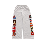 'JESUS SAVES' COLLEGE SWEATPANTS — view 1