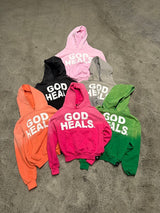 'GOD HEALS' WEIGHTED HOODIE — view 2