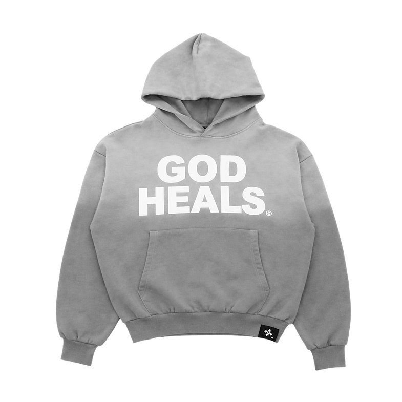 'GOD HEALS' WEIGHTED HOODIE — view 5