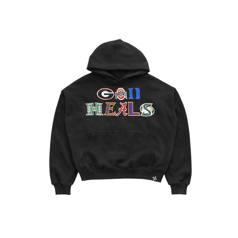 'GOD HEALS' COLLEGE HOODIE