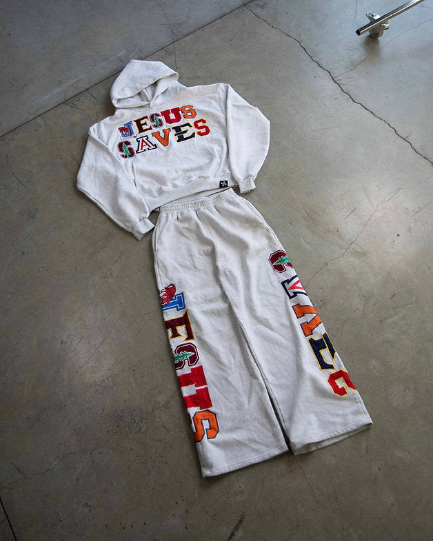 'JESUS SAVES' COLLEGE HOODIE — view 2