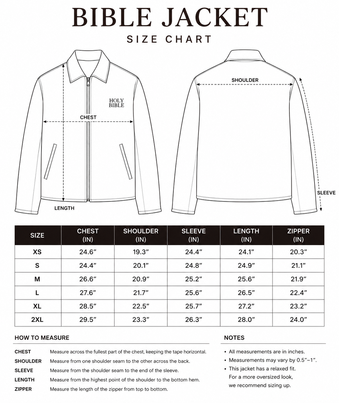 'BIBLE' JACKET — view 5